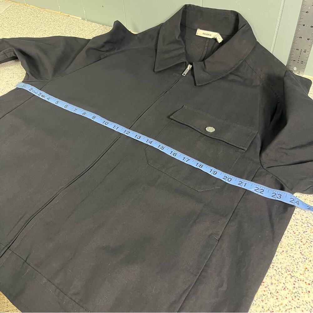 NWT Pangaia DNA Cotton Linen Harrington Jacket Lightweight Black Unisex Size L - Picture 9 of 11